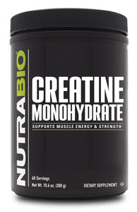 NutraBio - Creatine Monohydrate Powder 300 Grams