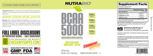 NutraBio BCAA 5000 Naturally Sweet Powder